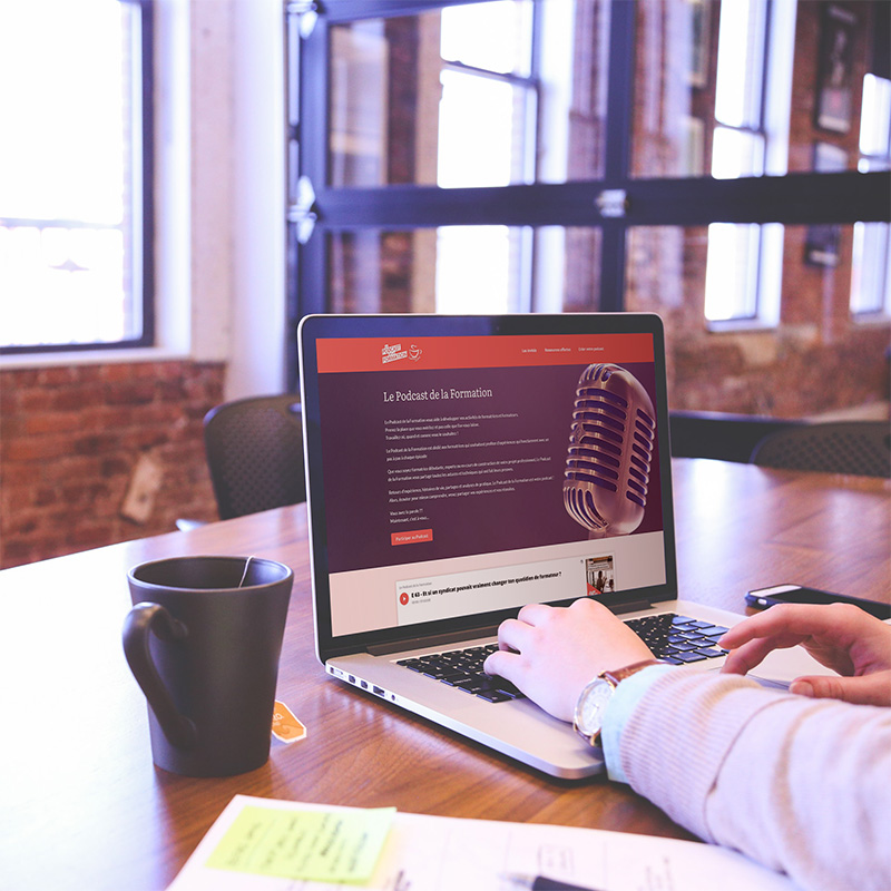 Le Podcast de la Formation - Mockup Le Podcast de la Formation - Mockup